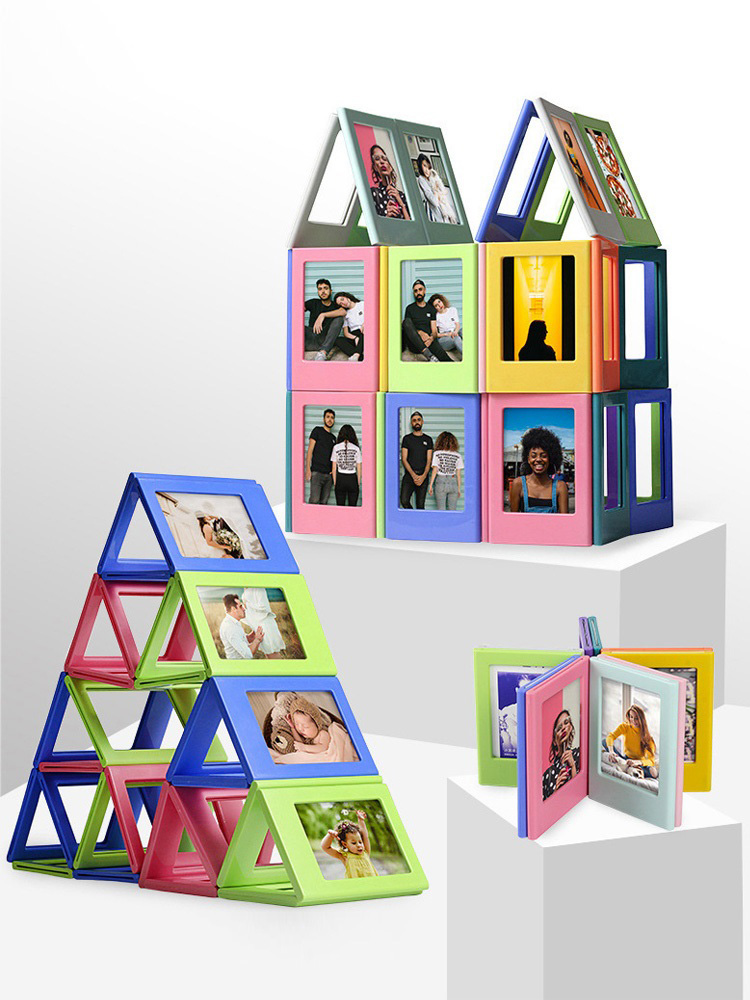Instant Film Pack - กรอบรูปแม่เหล็ก5แพ็คสำหรับตู้เย็นกรอบรูปตู้เย็น3นิ้วแม่เหล็กสำหรับฟิล์ม Fujifilm Instax 12 11กระดาษขนาดเล็ก