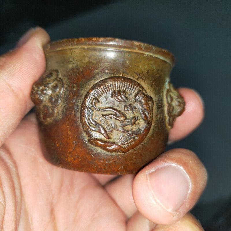Vintage Collectible Ornaments - เครื่องหอมทองแดงของสะสมของเก่าโบราณเครื่องประดับทองแดงแท้