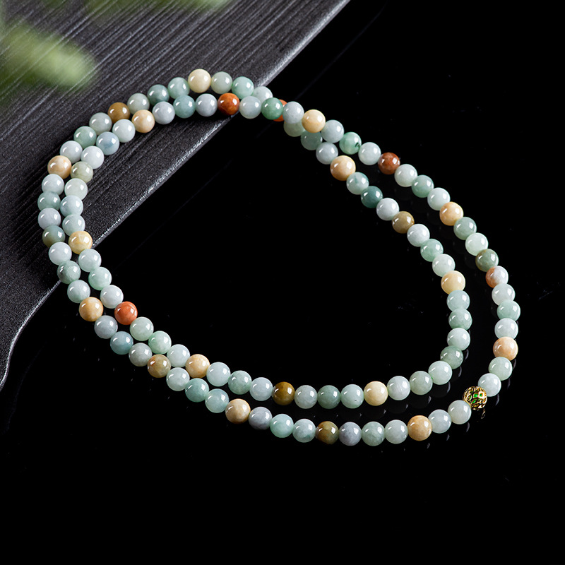Vintage Necklace - สร้อยข้อมือหยกพม่าแท้ สร้อยคอ เครื่องประดับแท้ หินนำโชค วินเทจ หยกพม่าธรรมชาติ