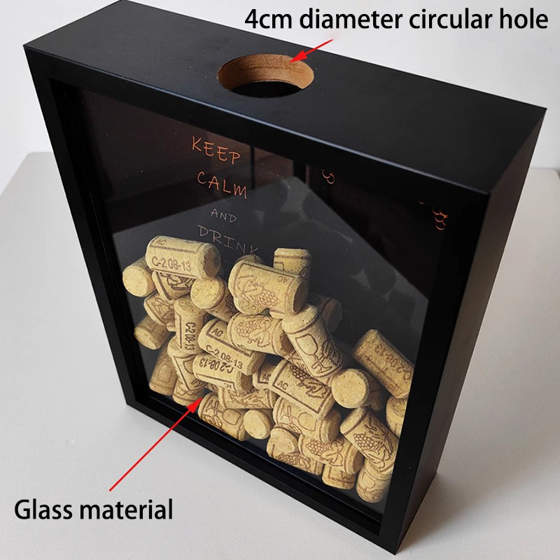 ไวน์แดง Cork กรอบไม้ไวน์ Cork  - Vintage Collectible Glass บทวิจารณ์และราคา