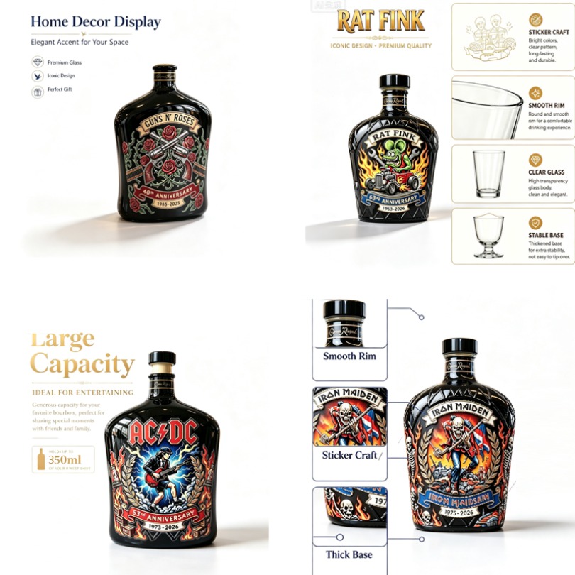 ขวดเหล้าวิสกี้ลายหิน ขวดเหล้าว - Vintage Collectible Glass บทวิจารณ์และราคา