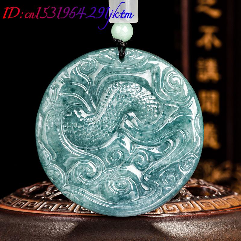 หยกพม่าจี้รูปมังกรสร้อยคอของขว - Vintage Necklace บทวิจารณ์และราคา