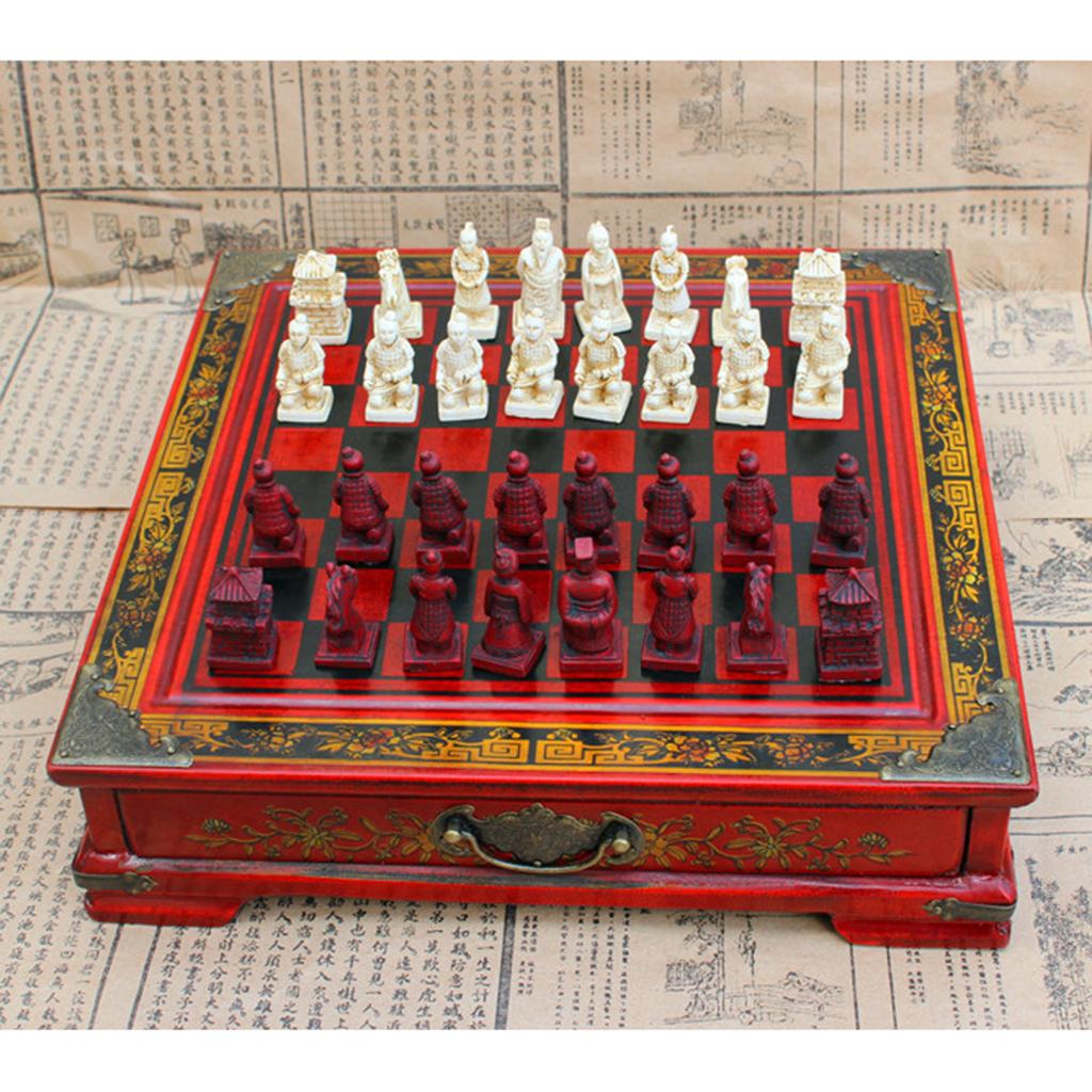 ชุดหมากรุกจีน ทำจากเรซิ่น ของเ - Vintage Collectible Board Games บทวิจารณ์และราคา