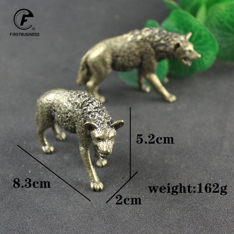 ทองเหลือง Hyena Figurine Minia - Vintage Collectible Ornaments บทวิจารณ์และราคา