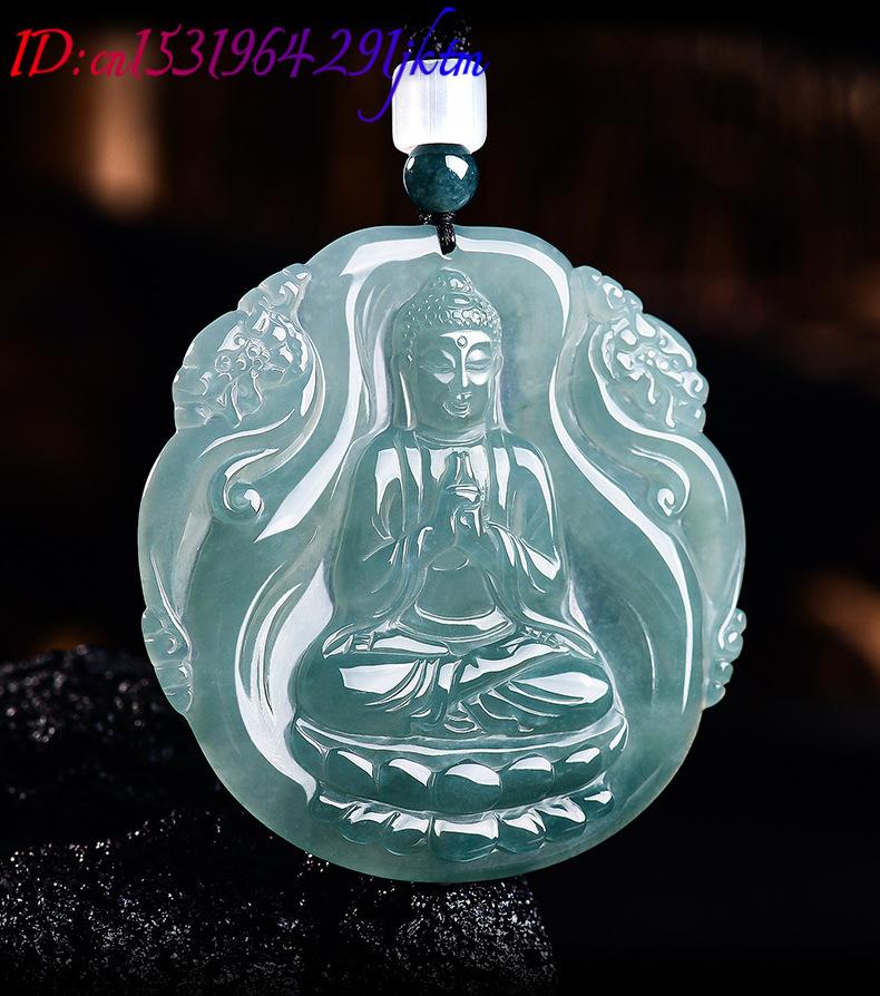 จี้พระพุทธรูปหยกพม่าแท้ สร้อยค - Vintage Necklace บทวิจารณ์และราคา