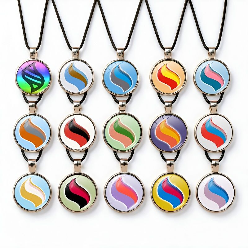 สร้อยคอหนังพร้อมจี้โลหะลายโปเก - Vintage Necklace บทวิจารณ์และราคา