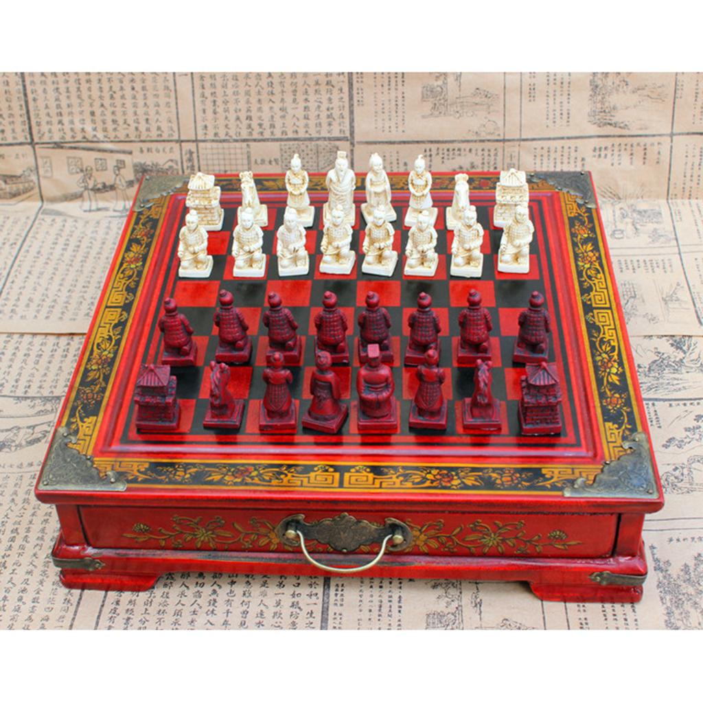 ชุดหมากรุกจีนเรซิ่นหรูหราสไตล์ - Vintage Collectible Board Games บทวิจารณ์และราคา