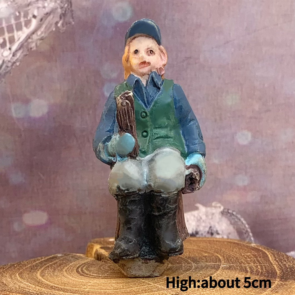 โมเดลเรซิ่นเมืองฤดูหนาวสไตล์วิ - Vintage Collectible Ornaments บทวิจารณ์และราคา