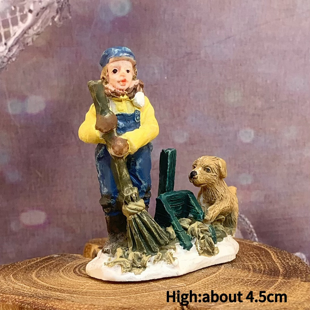 โมเดลเรซิ่นเมืองฤดูหนาวสไตล์วิ - Vintage Collectible Ornaments บทวิจารณ์และราคา