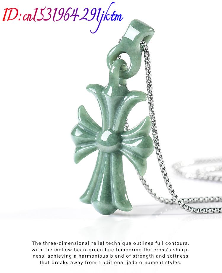 จี้สร้อยคอหยกพม่าแท้รูปทรงกางเ - Vintage Necklace บทวิจารณ์และราคา