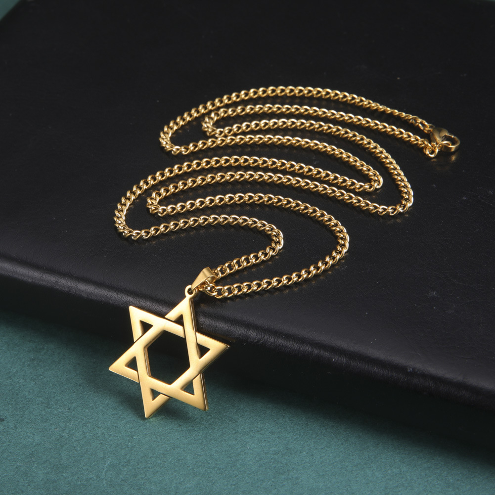 สร้อยคอจี้ดาวหกแฉกสแตนเลสสตีลส - Vintage Necklace บทวิจารณ์และราคา